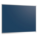 Wandtafel Stahlemaille blau, 130x100 cm, mit durchgehender Ablage, 